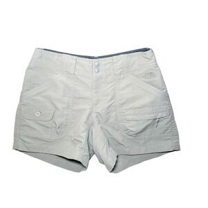 The North Face Shorts Womens Sz 4 Nylon Olive Cargo Trail 4" Inseam